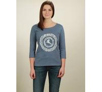 NATIVE SOULS Longsleeve 3/4-Arm Damen - Circle Kolibri - smoke blue smoke blue M