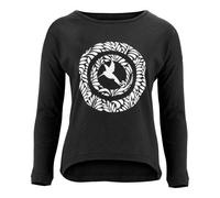 NATIVE SOULS Longsleeve Oversize Damen - Circle Kolibri - black black S