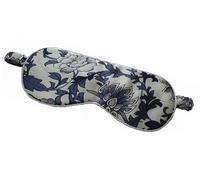 Natürliche Augenhaut, Schlafaugenmasken aus Seide, Schlafaugenmaske aus reiner Seide, beidseitig mit Blumenmuster, Seiden-Augenschirm(No.4)