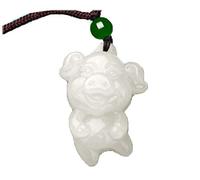 Natürliche Jade Hetian Jade Cartoon Sternzeichen Schwein Anhänger Männer und Frauen Baby Halskette Geschenk
