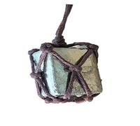 Natürliche Rohe Pyrit Kristall Anhänger Halskette Reiki Chakra Heilung Anhänger Behandlung Stein mit handgewebten Seil in zufälliger Farbe