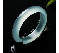 Natürlicher eisfarbener Jade-Armreif, Charm-Schmuck, Modeaccessoires, handgeschnitztes Amulett, Geschenke für Frauen und Männer