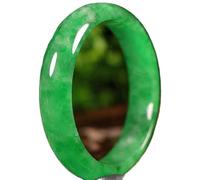 ASumPio Natürlicher Jade Armreif, Vollgrünes Feng Shui Jadeit Armband Damen Schmuck, 56-62Mm, Jade Armreif, Natürliches Jade Armband,Jade-58mm