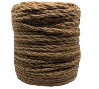 Natürliches Jute-Seil, 6 mm dick, 50 m lang, für Garten, Basteln, Verpackungen und Dekoration