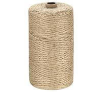 Natur Juteschnur Kordel, 2mm x 200m Juteseil, Sisalseil, Gartenschnur, Paketschnur, Hanfseil, Bastelschnur Reißfest für DIY Basteln, Kratzbaum, Kunstgewerbe Gartenarbeit Dekorieren
