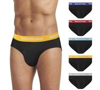 Natural Feelings Slips Herren Unterhosen Herren Slip aus weicher Baumwolle Herren Unterhose Pant Unterwäsche XL, B:Schwarz