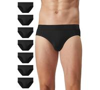 Natural Feelings Slips Herren Unterhosen Herren Slip aus weicher Viskose Herren Unterhose Pant Unterwäsche M, I:Schwarz