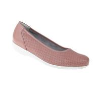 Natural Feet Bequeme Damen Ballerinas aus Hirschleder, Annabelle, sportliche breite Flache Sommerschuhe, Halbschuhe, Weite H Hallux Valgus geeignet, weiche Schuhe mit Wechselfußbett 38 rosa