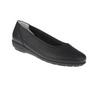 Natural Feet Bequeme Damen Ballerinas aus Hirschleder, Johanna, sportliche breite Flache Sommerschuhe, Halbschuhe, Weite H, Hallux Valgus geeignet, weiche Barfuß Schuhe mit Wechselfußbett 37 schwarz