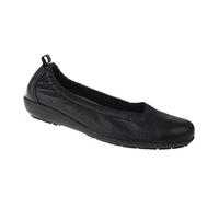 Natural Feet Bequeme Damen Ballerinas aus Hirschleder, Polina, sportliche breite Flache Sommerschuhe, Halbschuhe Weite H, Hallux Valgus geeignet, super weiche Schuhe, Wechselfußbett 42 schwarz