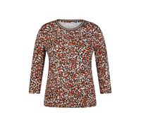 Print-Shirt RABE "RABE Shirt mit lebendigem Allover-Muster" Gr. 44, schwarz Damen Shirts (61440535-44) schwarz