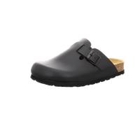 natural sense Clogs Tieffußbett für Damen, schwarz, Größe 40 EU