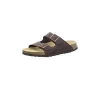 Natural Sense Unisex Hausschuhe Pantolette Sandale Leder braun 1095905, Schuhgröße:46 EU