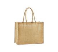 Natural Starched Jute Classic Shopper Einkaufstasche