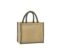 Natural Starched Jute Midi Bag Einkaufstasche