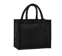 Natural Starched Jute Midi Bag Einkaufstasche