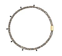 Natural stone necklace for women Breil 316L steel gold Magnetic System collection TJ3683.