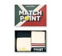 Natural Vibes 2-Pack Tennis Match Point Bio GOTS | Geschenkset | Bunte Tennissocken | Herren Damen Socken | 41/46