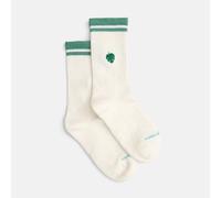 Natural Vibes Monstera Socken | Bio GOTS | Naturweiße Tennissocken | Pflanzen | Herren Damen Socken | Unisex 36-40