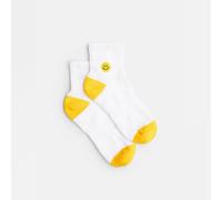 Natural Vibes Smiley Bio GOTS | Sneaker Socken mit Smile | Herren Damen Socken | 36/40