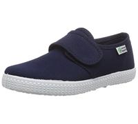 Natural World Blucher Velcro LISO, Mädchen Derby Schnürhalbschuhe, Blau (Marino 77), 30 EU