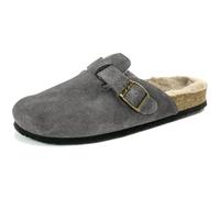Natural World - Chiara - Unisex Winter-Pantoffel mit Futter - Grau (Antracita), Gr. 44