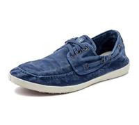 Natural World Eco - 303E - Natural World Men's Trainers - Organic Cotton Boat Shoes- 100% EcoFriendly - Blue Color