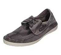 Natural World Eco - 303E Men's Trainers - Organic Cotton Boat Shoes- 100% EcoFriendly - Grey Color