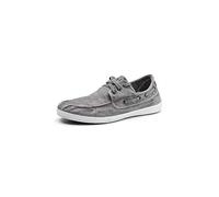 Natural World Eco - 303E Men's Trainers - Organic Cotton Boat Shoes- 100% EcoFriendly - Grey Color