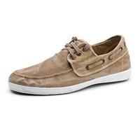 Natural World Eco - 303E VEGANE Segelschuhe Retro SCHNÜRSCHUHE Canvas AUSGEWASCHEN Sneakers sportliche Turnschuhe für Herren umweltfreundlich