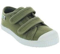 Natural World Kinder Schuhe Sneaker mit Klettverschluss oliv Gr.24
