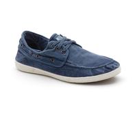 Natural World Bootsschuh 303E Nautico Enzimatico – Bio-Baumwolle, 100% ökologisch – Blau Gr. 41