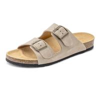 Natural World - Tajo - Damen Pantolette mit Korkfußbett - Beige (Crudo), Gr. 38