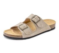 Natural World - Tajo - Damen Pantolette mit Korkfußbett - Beige (Crudo), Gr. 43
