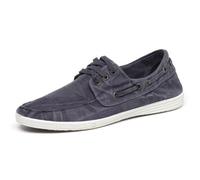 natural world Vegan Herren Halbschuh washed - Old Elbrus Blau (Marino) 42