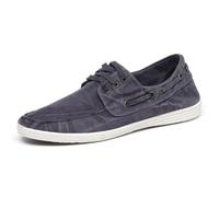 natural world Vegan Herren Halbschuh washed - Old Elbrus Blau (Marino) 43