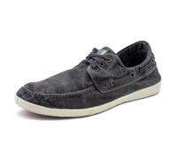 natural world Vegan Herren Halbschuh washed - Old Elbrus schwarz (negro) 43