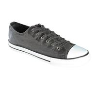natural world Vegane Unisex Classic Basket-Sneaker aus Bio-Baumwolle washed black (schwarz) 39
