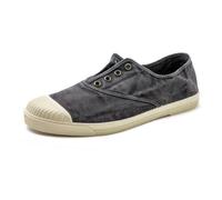 natural world Vegane Unisex Sneaker mit Schutzkappe schwarz (washed black) 42