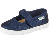 Natural World W56013 77 Marino blau Mary Jane Mercedes Scratch Metalizado Gr. 30