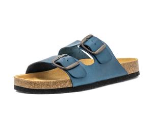 Natural World - Zeus - Damen Bio-Pantolette - Blau (Jeans), Gr. 36