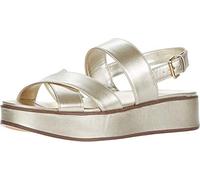 Naturalizer Women's Caryn Sandals, Metallic Champagne, 7.5 M (B)