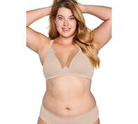 Naturana BH Damen ohne Bügel Cup A-D 100% Angenehm Dank extra Softer Schalen I BH ohne Bügel mit nahtlosen Cups - Ideal unter Blusen & T-Shirts Damen BH für maximalen Halt 75 Nude B