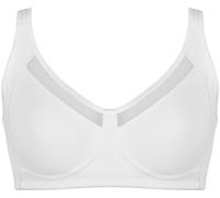 Naturana® Soft-BH mit Mesheinsatz - 95 Weiß C