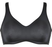 Minimizer-BH NATURANA "The Thursday", Damen, Gr. 80, Cup D, schwarz, Obermaterial: 76% Polyamid, 24% Elasthan, unifarben, BHs Minimizer-BH, ohne Bügel, breite Träger, basic, bequem, weich, Entlastungs