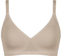 Bügelloser BH NATURANA "Modern Minimizer", Damen, Gr. 90, Cup E, beige (light beige), Obermaterial: 80% Polyamid, 20% Elasthan, unifarben, bequem, BHs, verstellbare Träger, ohne Bügel, feminin, bequem