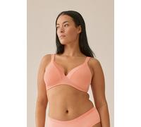 Naturana Bügelloser BH "The Wednesday" 1 Stk. mit Schale, Glanzband, breite Träger, weich, bequem, ohne Bügel (97960658-90) peach pink