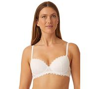 Naturana Damen Padded Underwired Bra 7672 Gepolsterter BH, White, 70F