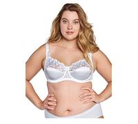 Naturana® Hochwertiger Damen BH mit Bügel [Cup B-E] BH sehr guter Halt bei schönem Dekolleté | 85 Weiss D