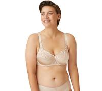 Naturana® Hochwertiger Damen BH mit Bügel [Cup B-E] BH sehr guter Halt bei schönem Dekolleté | 90 Light Beige C